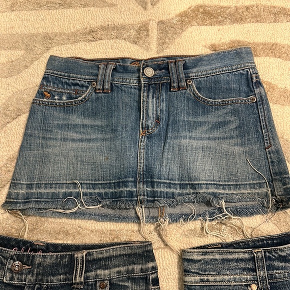 Vintage 90s 2000’s jean mini skirt - Picture 2 of 4